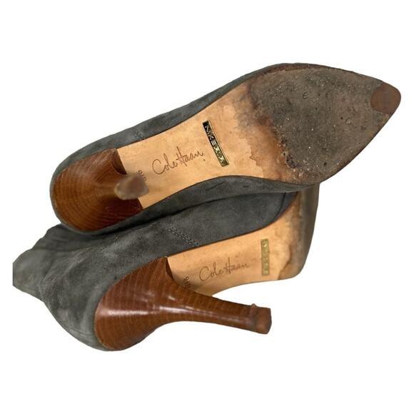 Cole Haan - Air Nike Sole Short Booties Grey Suede Boots size 9.5 - Picture 7 of 12